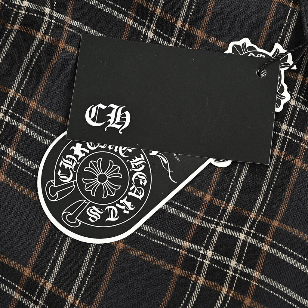 Chrome Hearts Shirt 149 - Black / Gray Plaid - view 3