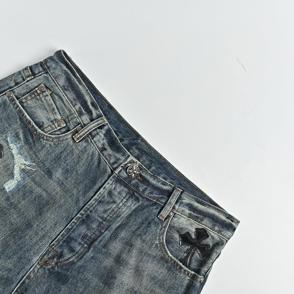 Chrome Hearts Pants 131 - Light Blue Denim - view 5
