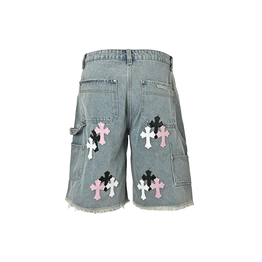 Chrome Hearts Shorts 110 - Light Blue / Multi - view 59