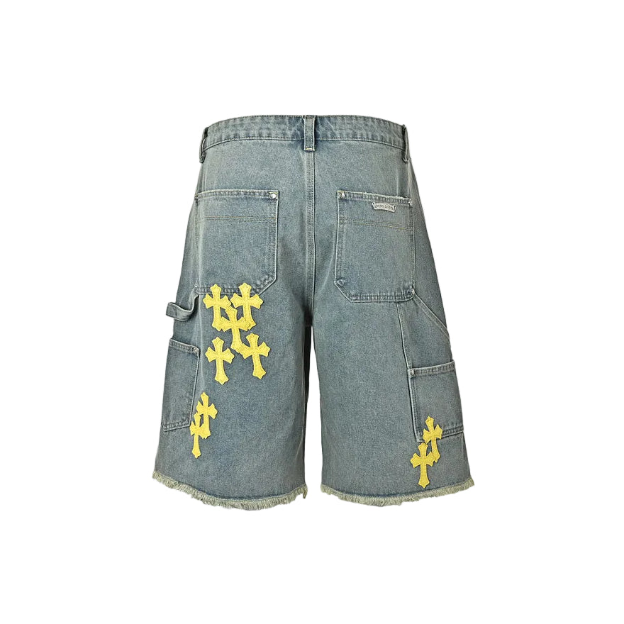 Chrome Hearts Shorts 110 - Gray / Yellow - view 2
