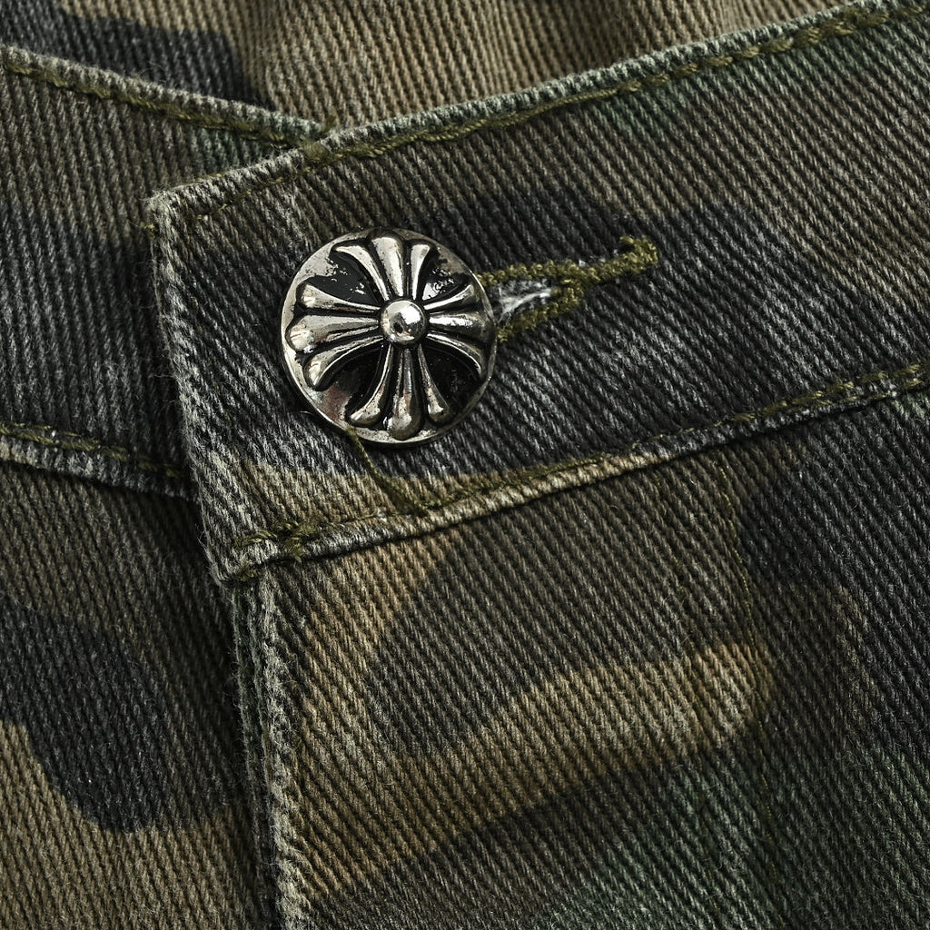 Chrome Hearts Shorts 086 - Green Camo - view 4