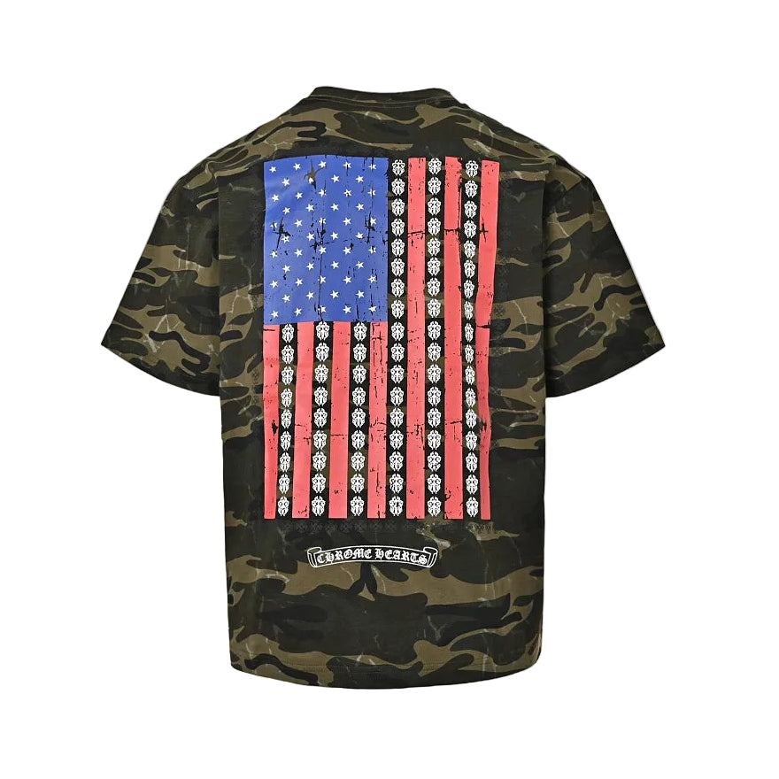 Chrome Hearts T-Shirt 079 - Green Camo / Red & Blue 2 - view 15