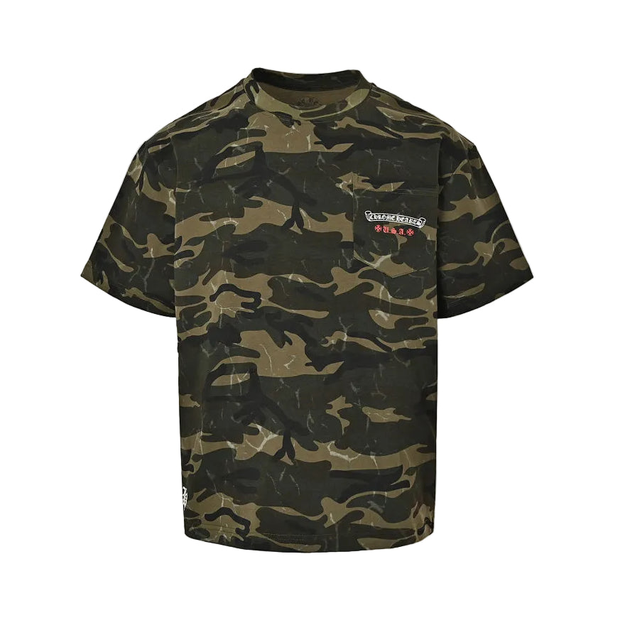 Chrome Hearts T-Shirt 079 - Green Camo / Red & Blue 2 - view 16