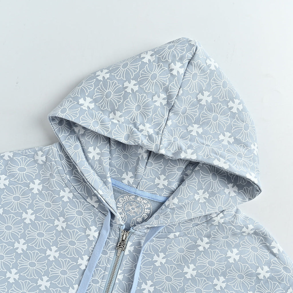Chrome Hearts Hoodie 024 - Light Blue - view 6