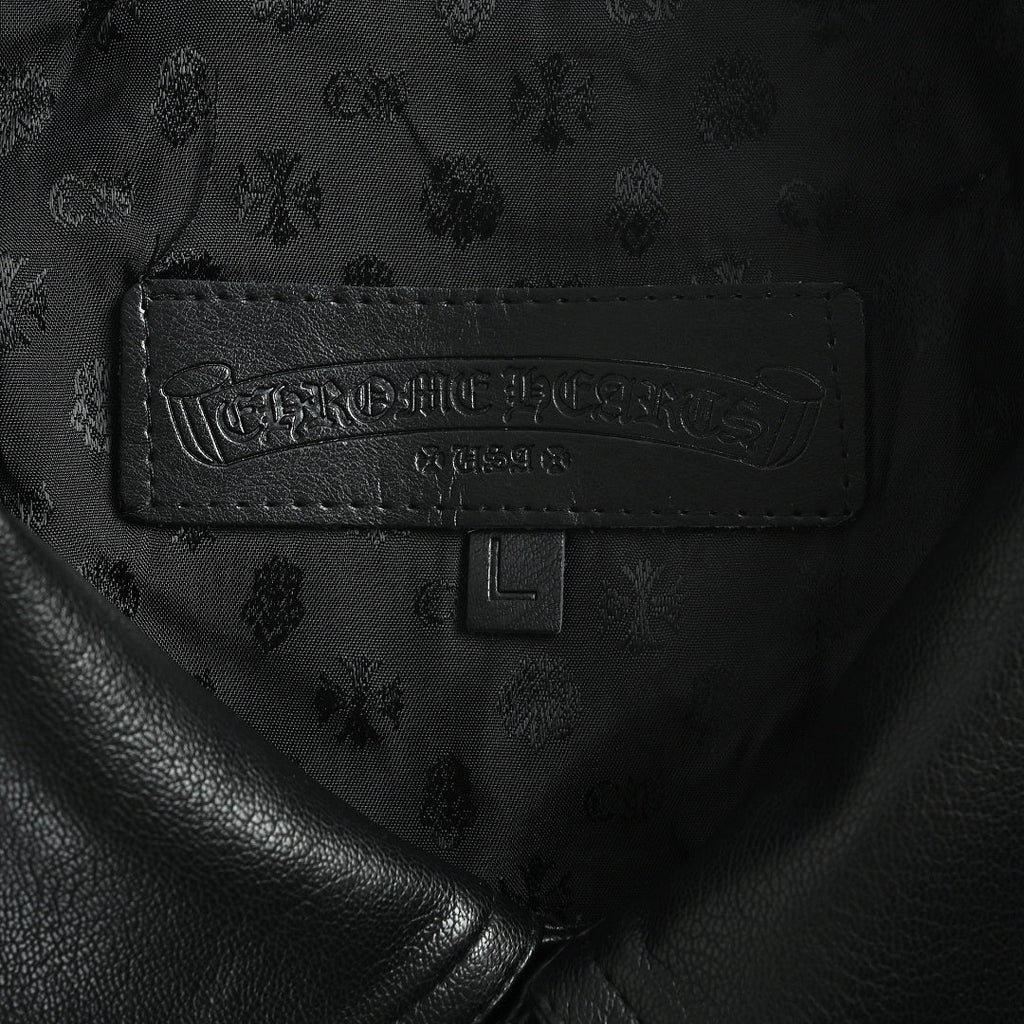 Chrome Hearts Leather Jacket 012 - Charcoal - view 4