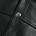 Chrome Hearts Leather Jacket 012 - Charcoal - view 5