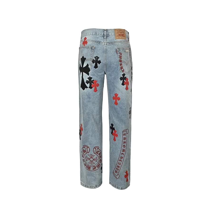 Chrome Hearts Pants 010 - Blue - view 16