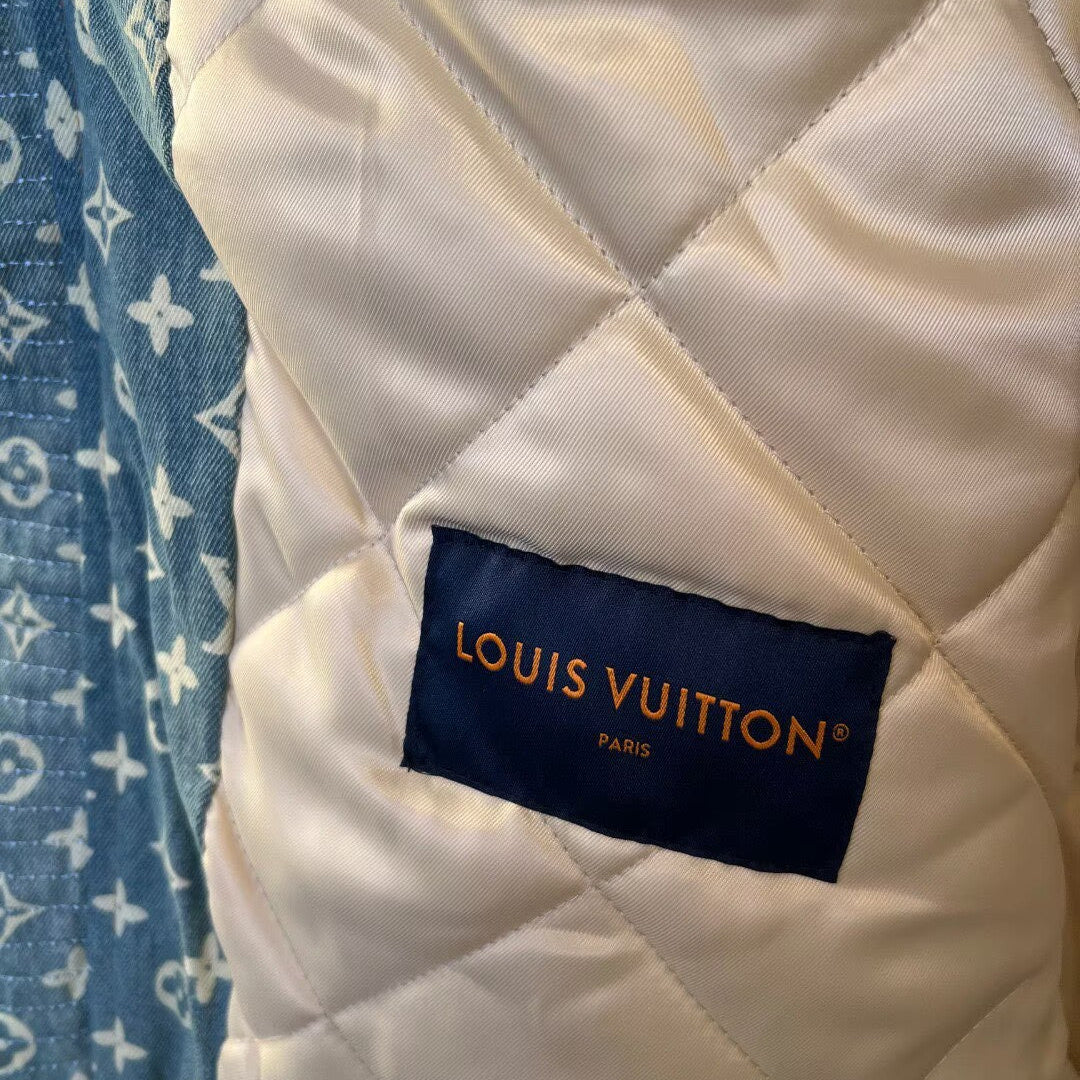 LOUIS VUITTON Monogram x Floral Patchwork Zip Jacket