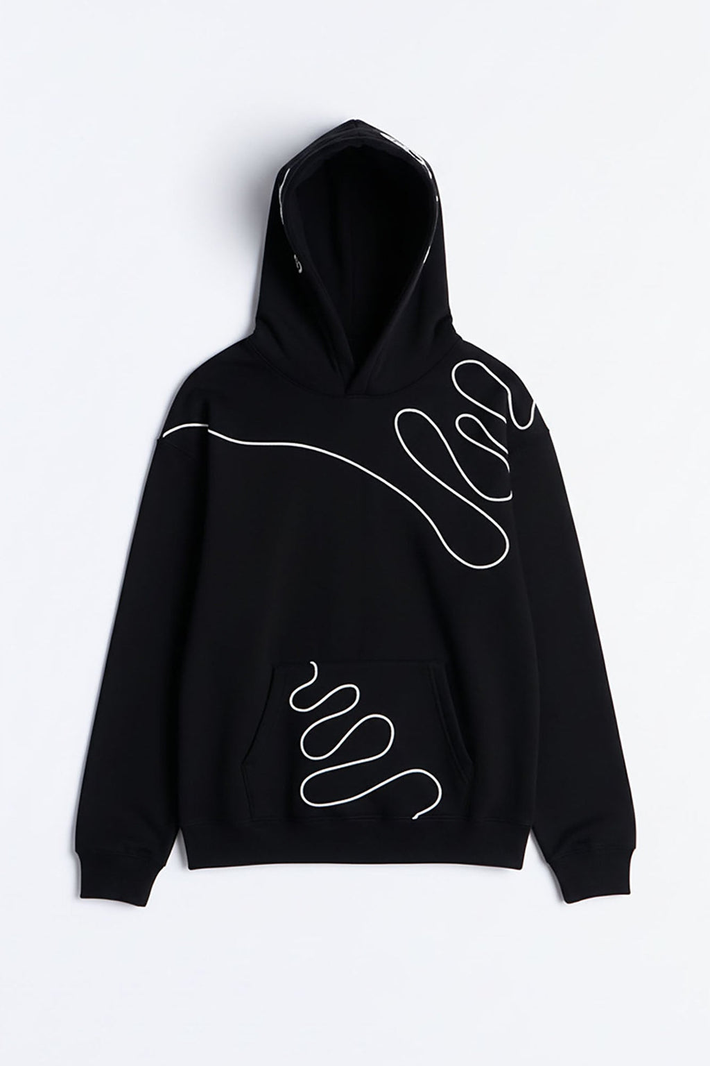 Lasso Embroidery Hoodie - Black image 1