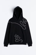 Lasso Embroidery Hoodie - Black image 1