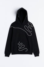 Lasso Embroidery Hoodie - Black image 1