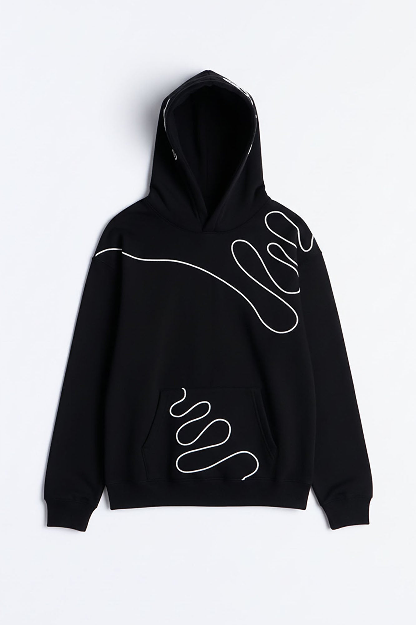 Lasso Embroidery Hoodie - Black image 1