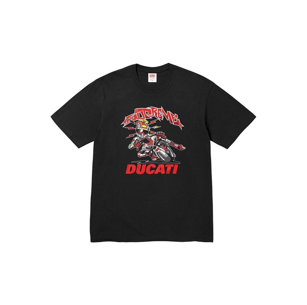 M110#p40💰 Supreme x DUCATI 联名款SS24 WEEK16 BIKE TEE摩托车印花图案短袖T恤男女同款 DUCATI 联名款 > 宽松版型 采用260克精梳棉双纱 从 - view 1