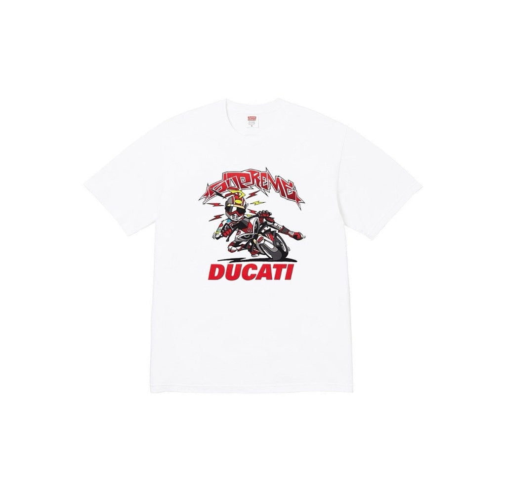 M110#p40💰 Supreme x DUCATI 联名款SS24 WEEK16 BIKE TEE摩托车印花图案短袖T恤男女同款 DUCATI 联名款 > 宽松版型 采用260克精梳棉双纱 从 - view 5