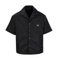 PRADA Nylon Short-Sleeve Shirt | Black | 2026 New Collection