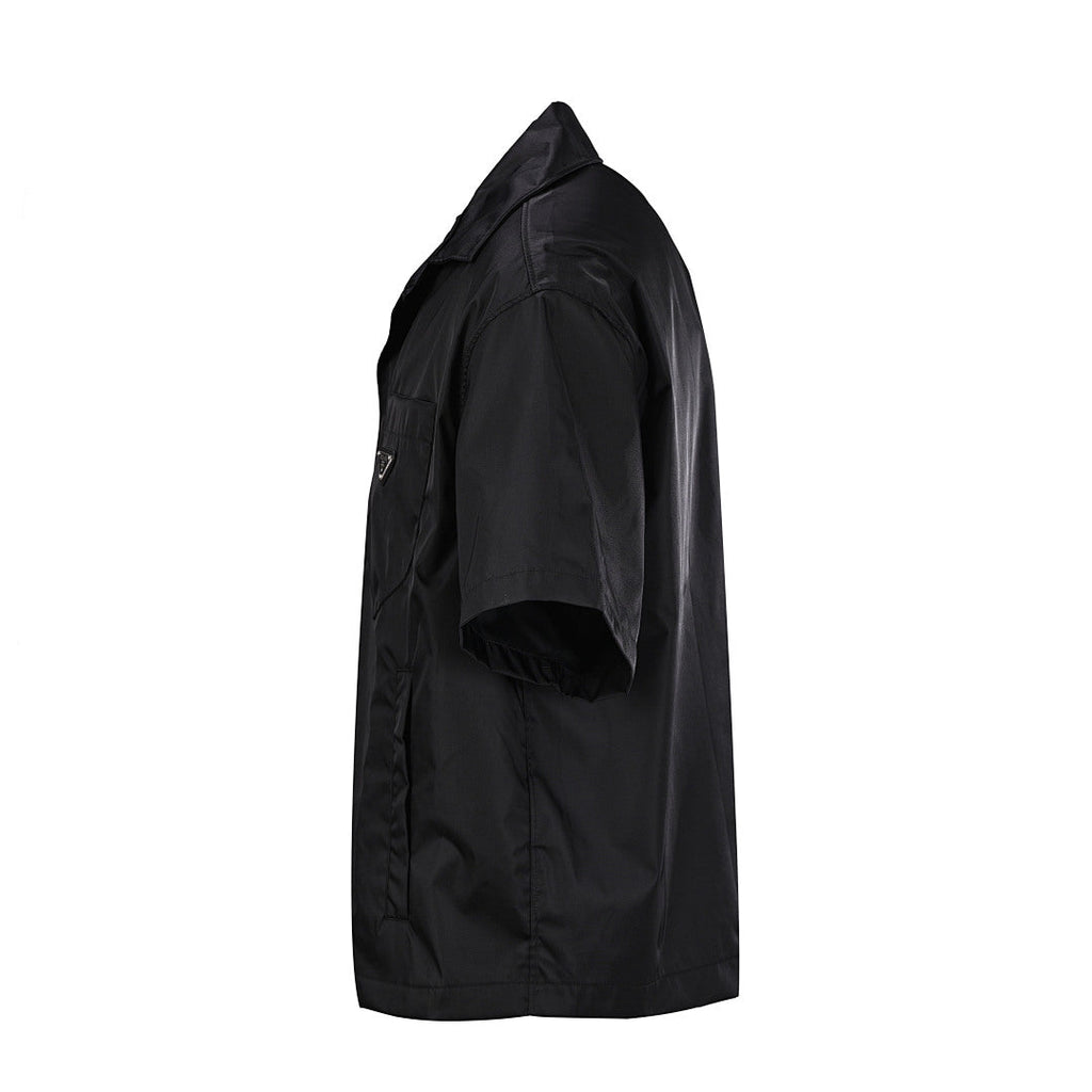 PRADA Nylon Short-Sleeve Shirt | Black | 2026 New Collection
